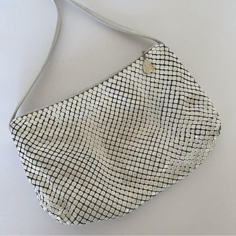 VINTAGE WHITING AND DAVIS MESH SHOULDER BAG